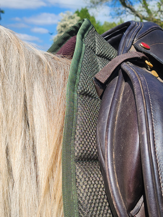 Air Flow Luxury Saddle Pad - Green