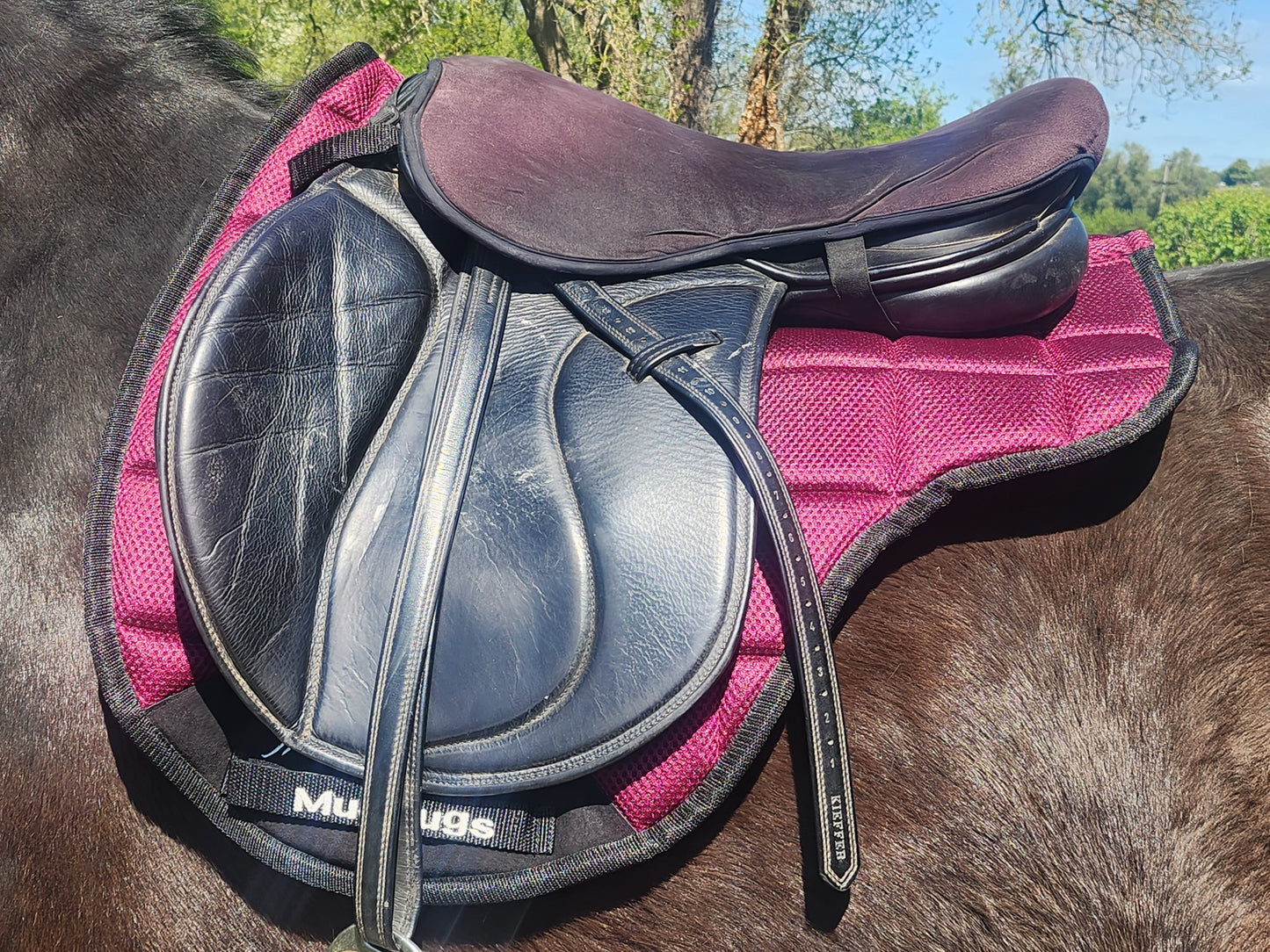 Air Flow Luxury Saddle Pad - Grape