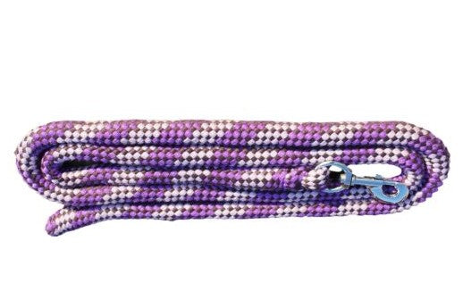 Headcollar & Lead Rope Purple Check