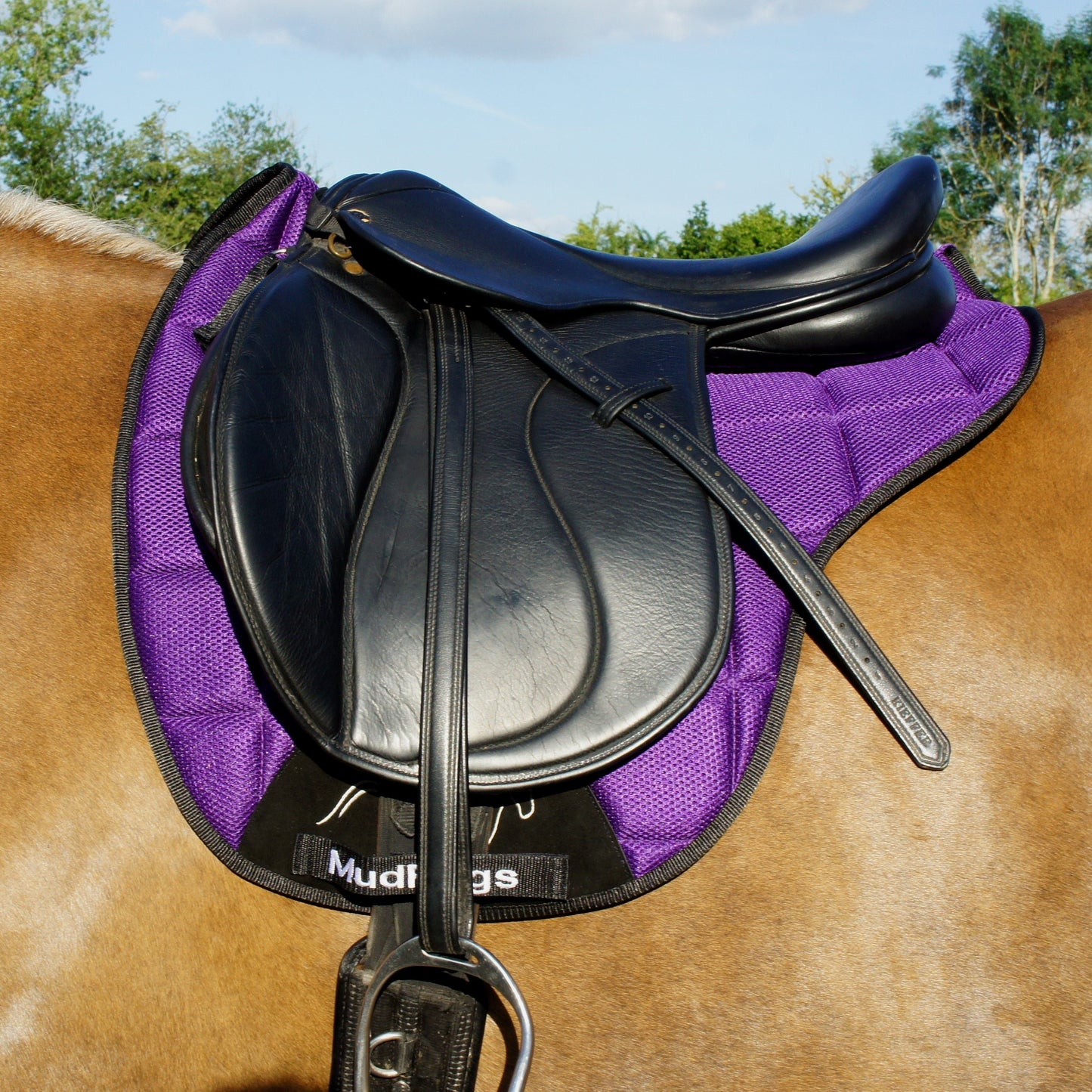 Air Flow Luxury Saddle Pad - Purple