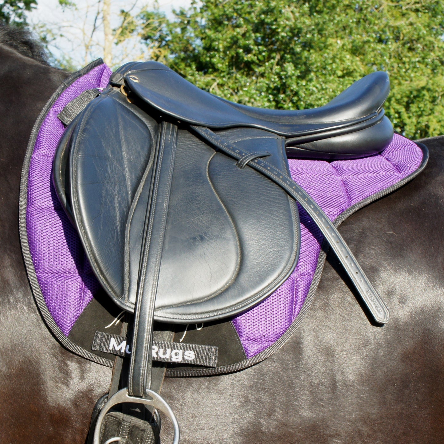 Air Flow Luxury Saddle Pad - Purple