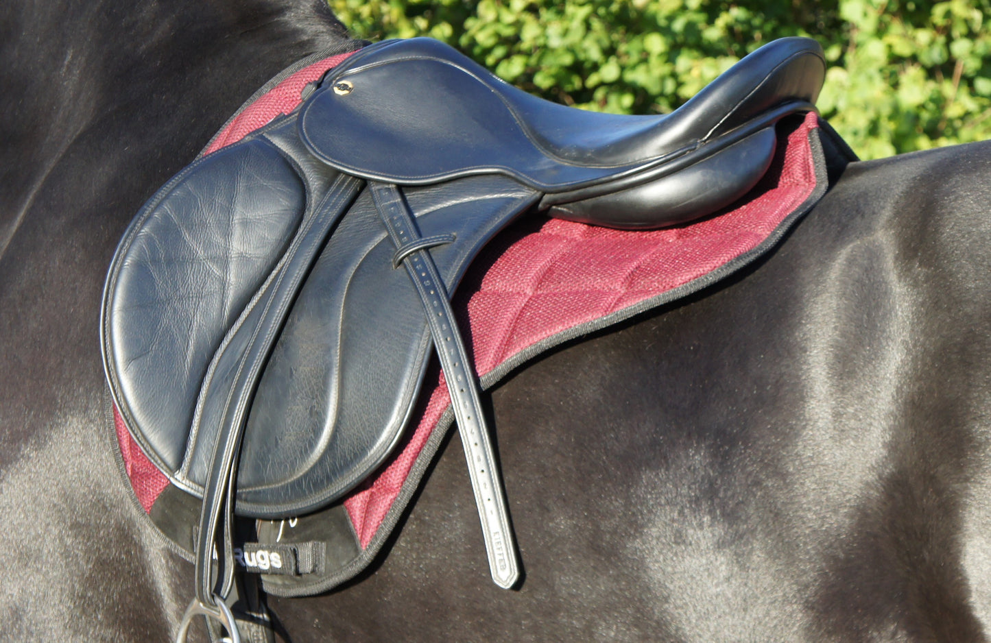 Air Flow Luxury Saddle Pad - Burgundy