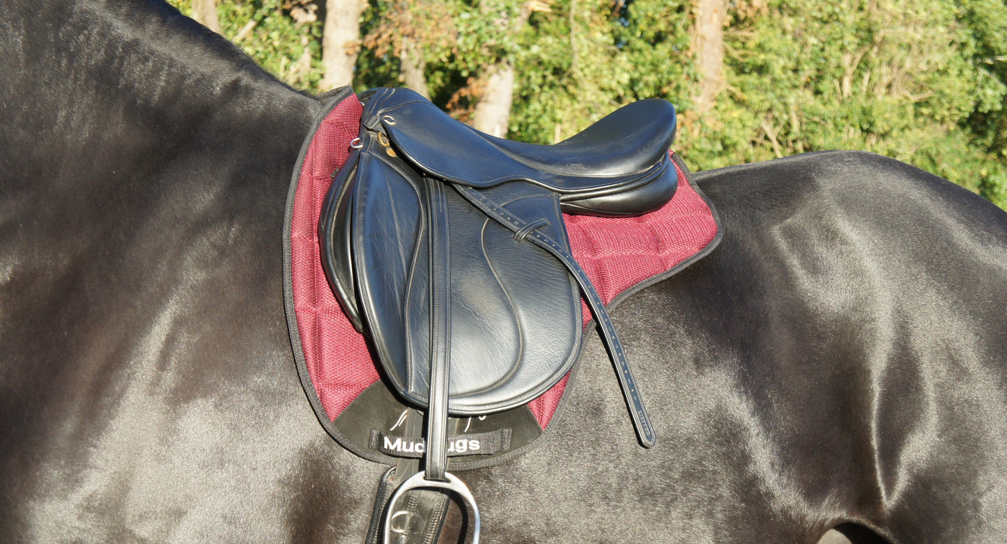 Air Flow Luxury Saddle Pad - Burgundy