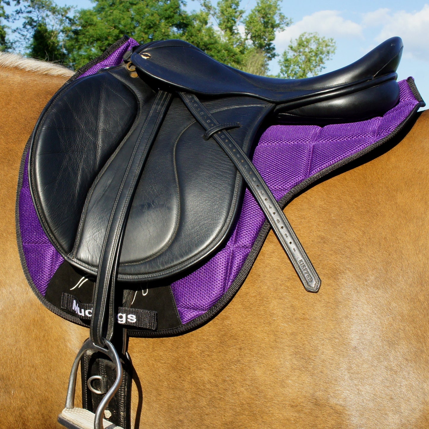 Air Flow Luxury Saddle Pad - Purple