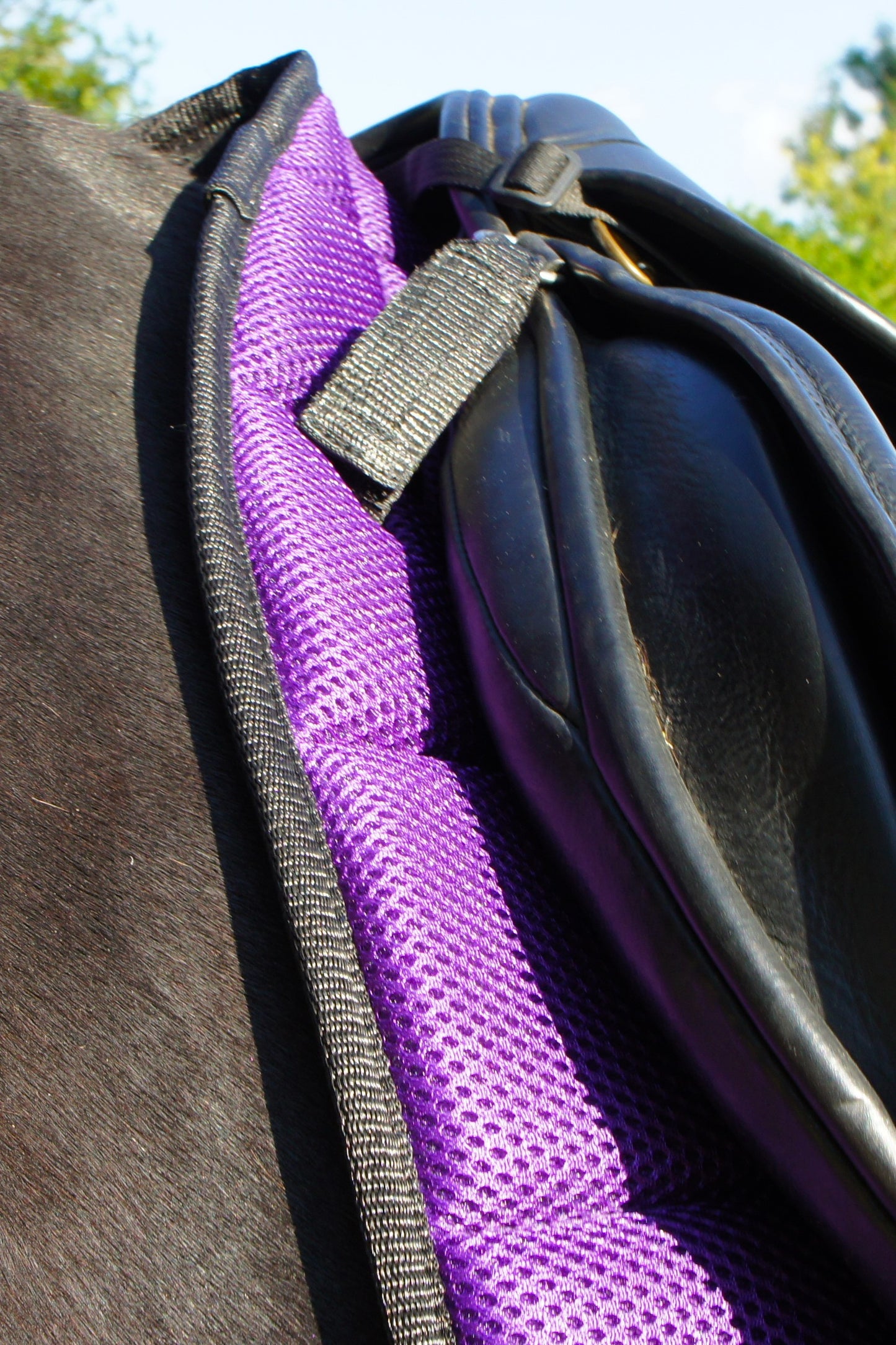 Air Flow Luxury Saddle Pad - Purple